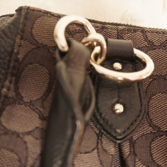 Black and Gray Coach Purse - Picture 12 of 16